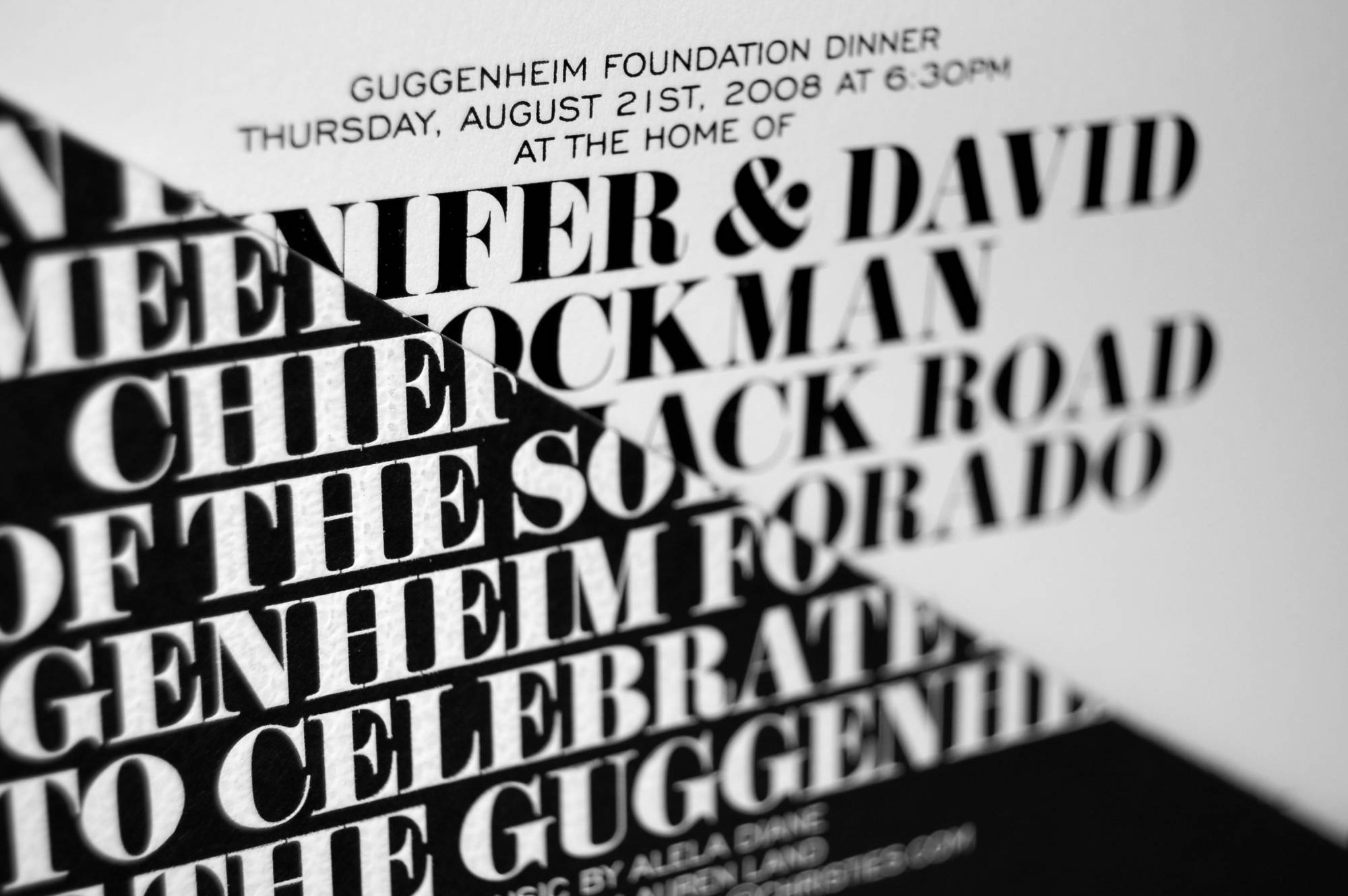 Guggenheim Invitation Design